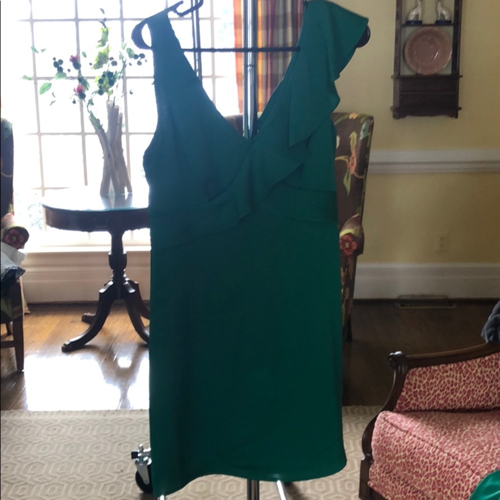 Karlie Green Ruffle Dress